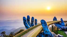 Heldagstur fra Chan May havn til Golden Bridge og Ba Na Hills