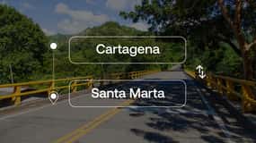 Cartagena de ou para transferência privada Santa Marta