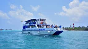 SAN ANDRES:COMBO Dia inteiro Jhonny Cay ou Aquário, Tour Bahia,Vuelta Isla Chiva