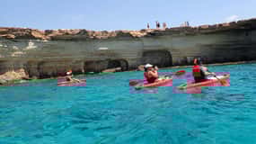 5 timmars kajaktur till Cape Greco-grottorna + snorkling