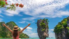 Phuket : L'île de James Bond en canoë-kayak de mer en bateau rapide + 2 repas