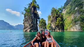 Depuis Krabi : Excursion d'une journée au lac Cheow Lan avec déjeuner au Rafthouse