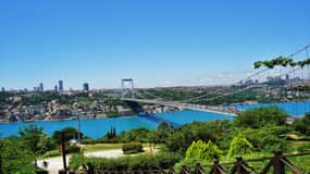Istanbul: Europa- och Asienresa med buss och guidad kryssning på Bosporen