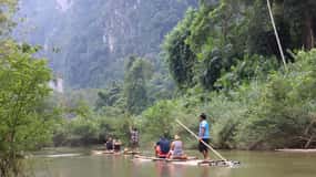 Khao Lak: Elephant Bathing and Bamboo Rafting Day Trip