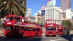 San Francisco: Rundtur med hop-on hop-off-buss Deluxe med 20 stopp