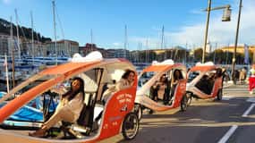 Nizza : Visita guidata in Vélotaxi con assistenza elettrica.