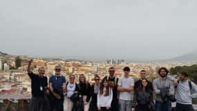 Naples Panoramic walking tour thourgh La Pedamentina scale