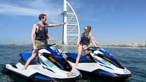 Dubai: Jetskiën naar Burj Al Arab met foto's, video's & ijs
