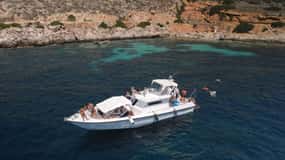 Da Trapani: Favignana e Levanzo Yacht Tour con pranzo