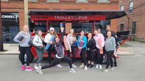 Yoga & Coffee Tour On The Trolley Pub