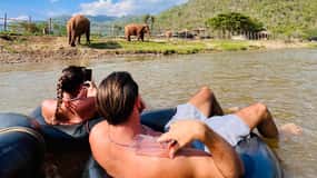 Chiang Mai Half-Day Adventure: Tubing & Elephant Feeding