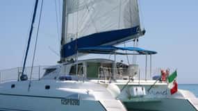 From Cannigione: Catamaran tour in La Maddalena Archipelago