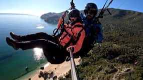 Lisboa: Vuelo biplaza en parapente