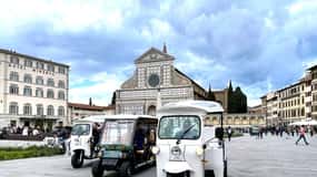 Firenze: Byomvisning med elektrisk tuk-tuk eller golfbil