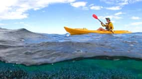 Exmouth Tour de medio día en kayak por el Coral