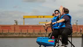Belfast: River Lagan Hydrobike Tour