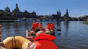 Dresden: Bootstour mit dem Schlauchboot Loschwitz - Radebeul