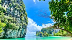 Krabi: Hong eiland tour per longtail boot met kajak optie