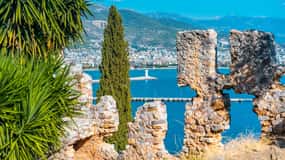 Alanya: Slottur med Dropstone-hulen og svævebane