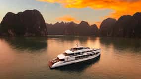 From Ha Long: Luxury Symphony Day Cruise with 2 Jacuzzi Pool