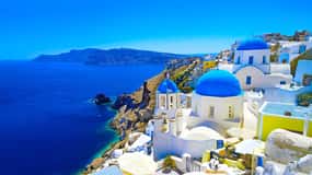 Ilha de Santorini: Visita guiada a partir do porto de Rethymno Creta