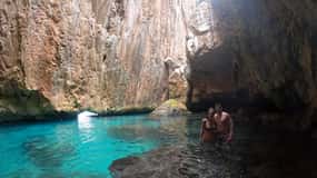 De Cala Moraig: Caverna dos peixes e passeio de caiaque em Cala Testos