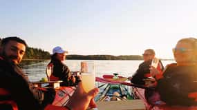 Kajak i Stockholm: Kajakpaddling i skärgården & Toast on the Water i solnedgången