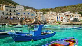 Desde el centro de Palermo Favignana y Levanzo Tour en barco
