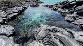 Kīholo coast hike and aqua blue swim with Native Hawaiian