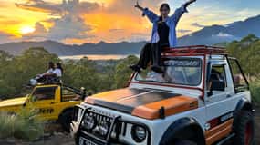 Ubud: Mount Batur Jeep Sunrise, gorące źródła w jeden dzień