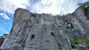 Aventura de escalada de um dia inteiro nos Andes, perto de Santiago