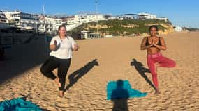 Albufeira: Sunset Yoga on the beach