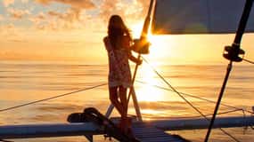 Limassol: Sunset Catamaran Cruise with Snacks and Drinks
