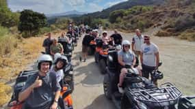 Malia:Afternoon Quad Safari Tour Lunch Hotel Pickup Drop-off