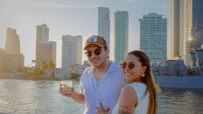 Cartagena: Cruzeiro Open Bar ao pôr do sol em Catamarã ou Lancha