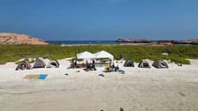 Camping to the Daymaniyat Islands with an overnight stay