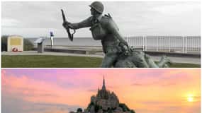 París: Excursión de un día al Monte Saint-Michel y la playa de Omaha