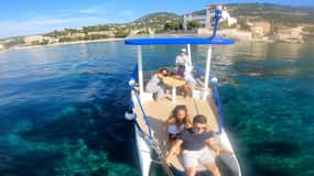 Nice: Privat fransk Riviera Solar Boat Cruise