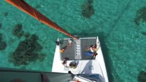 Katamarankryssning till Ile aux Cerfs från Pointe Jerome