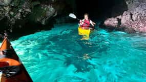 Porto Selvaggio kayak tour + cliff diving + cold springs