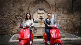 Vespa-tur i Rom med professionell fotografering