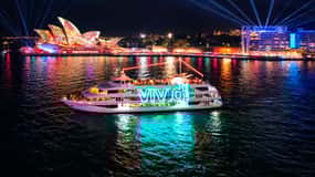 Vivid Sydney Harbour Dinner Cruise with 3, 4 or 6-Courses