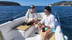 Nicea :Prywatna wizyta na rowerze i łodzi 3h Villefranche Cap ferrat
