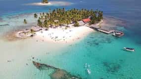 Día de playa en San Blas desde Ciudad de Panamá con almuerzo incluido