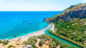 Panormo/Lavris: escursione di un giorno alla spiaggia di Preveli e alla gola di Kourtaliotis