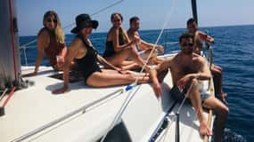 Barcelona: Sailing Tour + Food, Drinks, Swim & Sunset Option