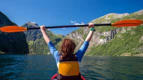 Geiranger: Guidad kajaktur i Geirangerfjorden