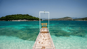 Von Tirana/Durres: Nach Saranda, Ksamil, Blue Eye, Abholung vom Hotel