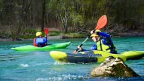 Bled: kayaking course on the river Sava