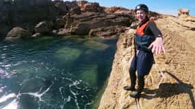 Versão para crianças - Coasteering com snorkel: Algarve